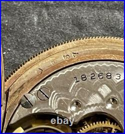 1915 Elgin GF Pocket Watch Grade 286 Model 2 6s 7j Runs Keeps Time Needs Work
