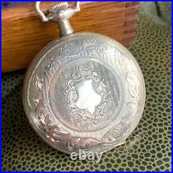 1915 Elgin Grade 301 12S 7J Exceptionally Crisp Hunter Case Pocket Watch