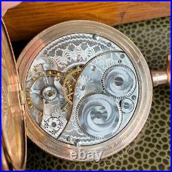 1915 Elgin Grade 301 12S 7J Exceptionally Crisp Hunter Case Pocket Watch