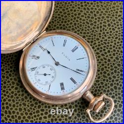1915 Elgin Grade 301 12S 7J Exceptionally Crisp Hunter Case Pocket Watch
