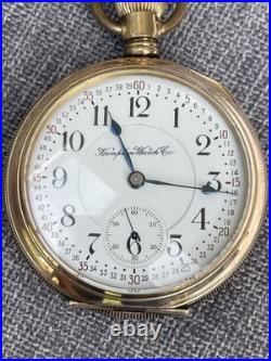 1915 Hampden Watch Co 23 Jewel 18s Railway Special Pocket Watch GF Ornate Case