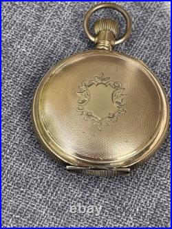 1915 Hampden Watch Co 23 Jewel 18s Railway Special Pocket Watch GF Ornate Case