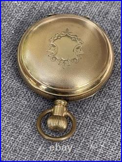 1915 Hampden Watch Co 23 Jewel 18s Railway Special Pocket Watch GF Ornate Case