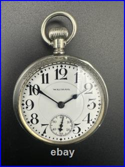 1915 Waltham 21j 16s Rail Road Grade 645 Pocket Watch In Waltham Display Case