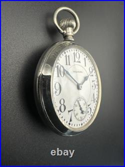 1915 Waltham 21j 16s Rail Road Grade 645 Pocket Watch In Waltham Display Case