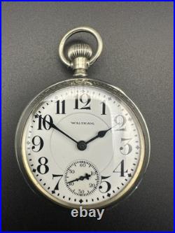 1915 Waltham 21j 16s Rail Road Grade 645 Pocket Watch In Waltham Display Case