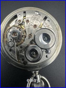 1915 Waltham 21j 16s Rail Road Grade 645 Pocket Watch In Waltham Display Case