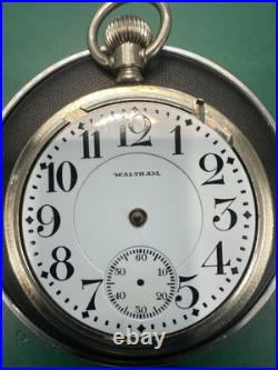 1915 Waltham 21j 16s Rail Road Grade 645 Pocket Watch In Waltham Display Case