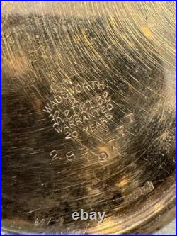 1916 Elgin 17 Jewel Pocket Watch 10k Gold Filled Wadsworth Case Running