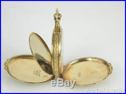 1916 HAMILTON 14K Tri-Tone Hunter Case STAG 21 Jewel Pocket Watch #1308626