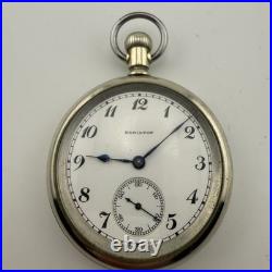 1916 Hamilton 974 Open Face Swint Out Case 12s 17j Pocket Watch Working