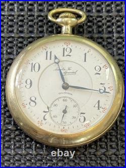 1916 Illinois 806 Santa Fe Special 16s 21j Pocket Watch BRT Etched GF Case