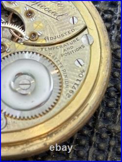 1916 Illinois 806 Santa Fe Special 16s 21j Pocket Watch BRT Etched GF Case