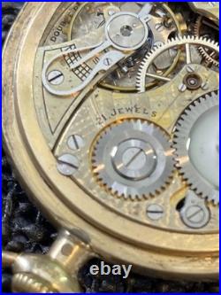 1916 Illinois 806 Santa Fe Special 16s 21j Pocket Watch BRT Etched GF Case