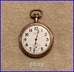 1916 Illinois Pocket Watch 11j 401 Size 12s Gold Filled Case, Wound And Running