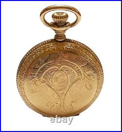 1916 Superior Essex Gold Filled Pocket Watch Case Art Nouveau Design