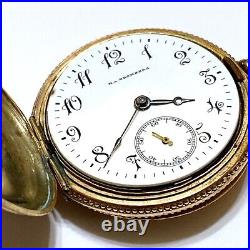 1916 Superior Essex Gold Filled Pocket Watch Case Art Nouveau Design