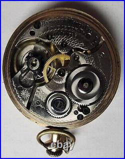 1917 Hamilton Grade 974 16s 17 Jewel Pocket Watch, Dueber 20 year case