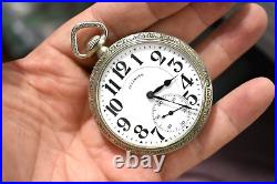 1917 Illinois A. Lincoln 16s 21J RR Grade OF Pocket Watch withKeystone Case lot. Wd