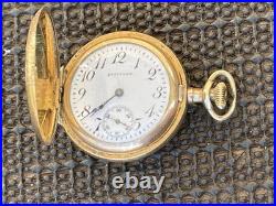 1917 Waltham Pocket Watch GF 25yr Hunter Case Dueber Sp. Gr. 365 15j 3/0s Runs