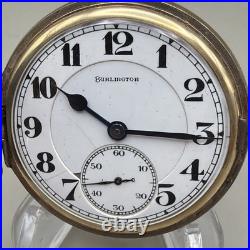 1918 Burlington Grade 108 Model 6 16s 21j Gold Filled Hunter Case Pocket Watch