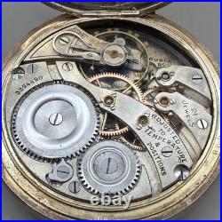 1918 Burlington Grade 108 Model 6 16s 21j Gold Filled Hunter Case Pocket Watch