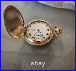 1918 Elgin Grade 301 12S Model 2 7J Double Hunter GF Case Pocket Watch