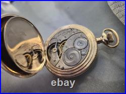 1918 Elgin Grade 301 12S Model 2 7J Double Hunter GF Case Pocket Watch
