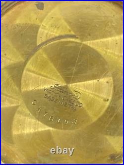 1918 Hampden Grade No. 306 Pocket Watch Ornate Gold Tone Case 12s 15j Runs