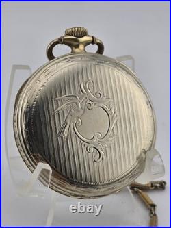 1918 Waltham 15J Pocket Watch Urn Dial Fahys Bristol GF Case Runs Great