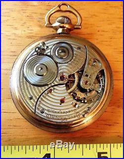 1919 Ball Pocket Watch Size 16, 21 Jewels Keystone J Boss Gold Filled Case