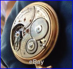 1919 Ball Pocket Watch Size 16, 21 Jewels Keystone J Boss Gold Filled Case