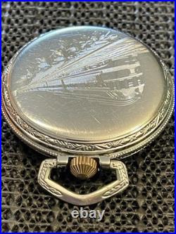 1919 Hamilton 992 Railroad Grade Pocket Watch 16s 21j Engraved Train Case
