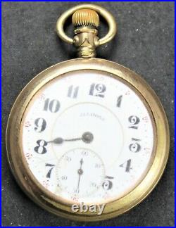 1919 Illinois Grade 304 16s 17j Pocket Watch Gold Filled Case Parts/Repair
