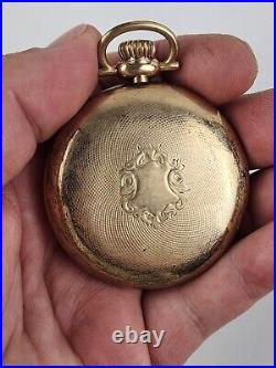 1920 Elgin BW Raymond 455 Pocket Watch, 19j 16s GF Case Running -No crystal