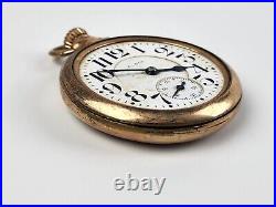 1920 Elgin BW Raymond 455 Pocket Watch, 19j 16s GF Case Running -No crystal