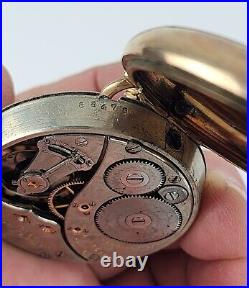 1920 Elgin BW Raymond 455 Pocket Watch, 19j 16s GF Case Running -No crystal