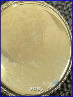 1920 Illinois A. Lincoln Pocket Watch 21j 12s Mod 3 Gold Filled Case Ornate Runs
