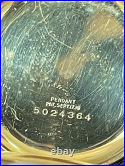 1920 Illinois A. Lincoln Pocket Watch 21j 12s Mod 3 Gold Filled Case Ornate Runs