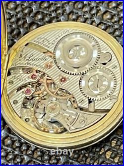 1920 Illinois A. Lincoln Pocket Watch 21j 12s Mod 3 Gold Filled Case Ornate Runs