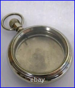 1920's Philadelphia 18s Railroad Silverode Pocket Watch Case Nice Crystal