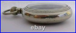 1920's Philadelphia 18s Railroad Silverode Pocket Watch Case Nice Crystal