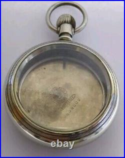 1920's Philadelphia 18s Railroad Silverode Pocket Watch Case Nice Crystal