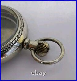 1920's Philadelphia 18s Railroad Silverode Pocket Watch Case Nice Crystal