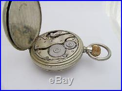 1920s Goliath Pocket Watch With Silver Framed Faux Tortoiseshell Case, 1924
