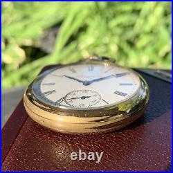 1921 Elgin Grade 387 16S 17 Jewels Pocket Watch Gold Filled Case