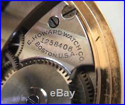 1921 Howard 17j 10s Pocket Watch (for Repair) In 14k Solid Gold Case Scrap