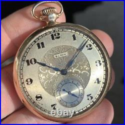 1922 Elgin Grade 384 SERVICED 12S 17 Jewels Gold Filled Case Pocket Watch