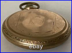 1922 Illinois Grade 606 Pocket Watch 21j, 16s 10K Gold Filled OF case