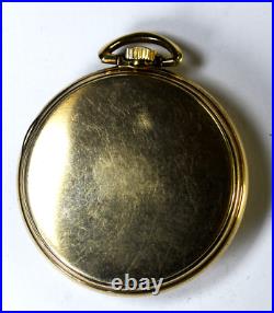 1922 Illinois Size 12 Open Face Case Pocket Watch Grade 405 DR RGP